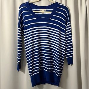 Banana Republic | blue striped sweater | size large